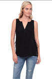Shell Top With Side Tab Tie Detail
