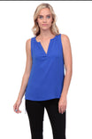 Shell Top With Side Tab Tie Detail