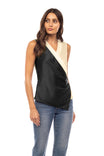 Sleeveless Color Block Top