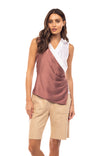 Sleeveless Color Block Top