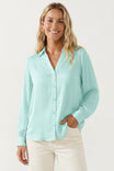 Classic V-Neck Button Down Blouse - SU