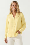 Classic V-Neck Button Down Blouse - SP
