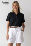 Collared Shirt With Fold Over Cuff