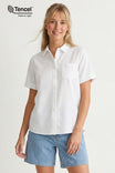 Collared Shirt With Fold Over Cuff