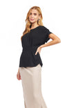 Pleated Sleeve Detail Blouse