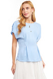 Pleated Sleeve Detail Blouse