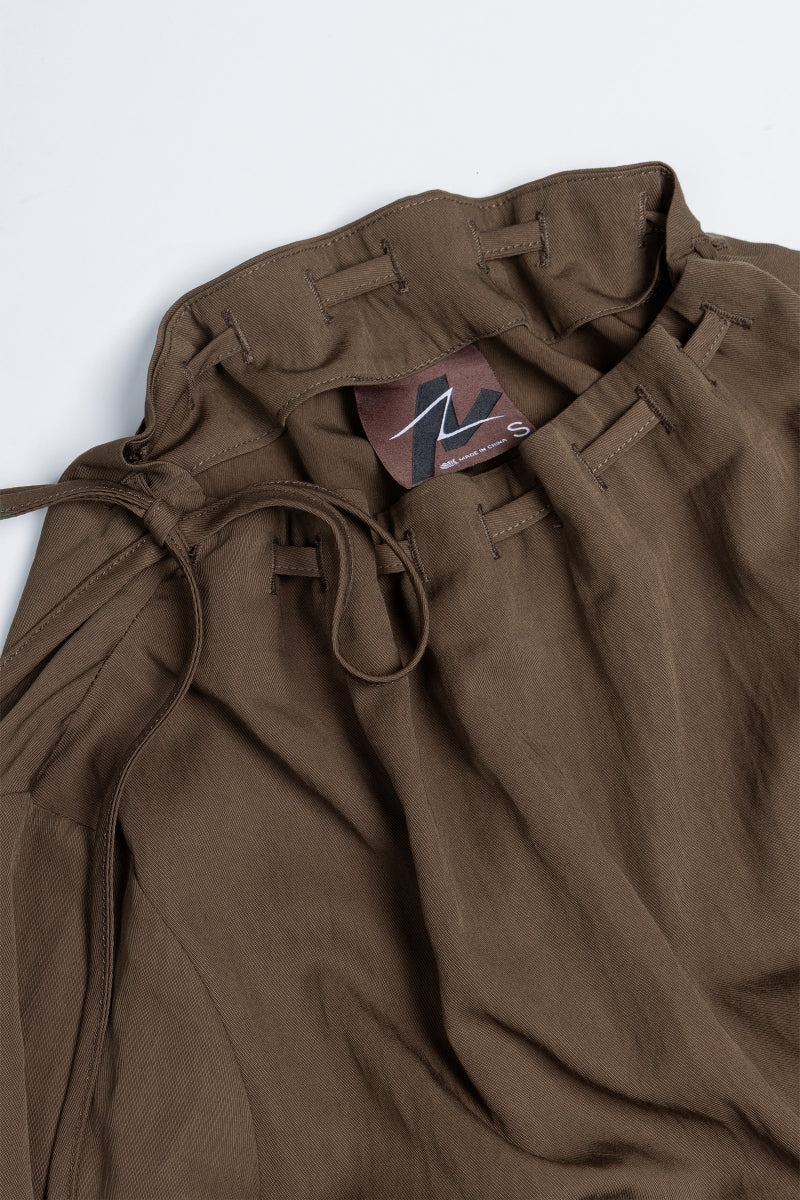 3/4 Sleeve Cinched Mock Neck Blouse – Naked Zebra Wholesale