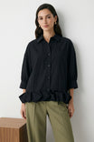 Statement Ruffle Hem Blouse