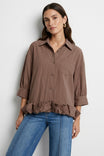 Statement Ruffle Hem Blouse