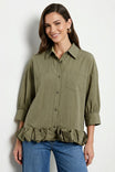 Statement Ruffle Hem Blouse