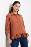 Statement Ruffle Hem Blouse
