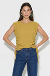 Ruched Side Short Sleeve Top