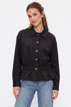 Vintage Lace Collar Soft Matte Long Sleeve Blouse