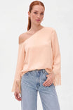 Fringe Sleeve Off Shoulder Blouse