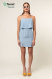 Tencel™ Ruffle Dress With Side Slits