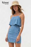 Tencel™ Ruffle Dress With Side Slits