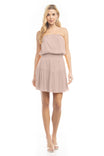 Tiered Smocked Strapless Mini Dress