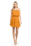 Tiered Smocked Strapless Mini Dress
