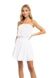 Tiered Smocked Strapless Mini Dress