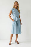 Buckle Detail Midi Dress