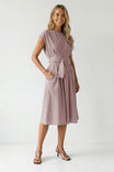 Buckle Detail Midi Dress