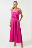 Maxi Dress With Flower Belt