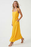 Maxi Dress With Flower Belt