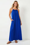 Beaded Detail Flowy Maxi Dress