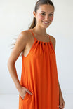 Beaded Detail Flowy Maxi Dress