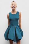 Sleeveless Bubble Skirt Mini Dress