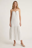 Ring Detail Tiered Maxi Dress