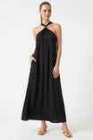 Keyhole Halter Maxi Dress