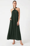 Keyhole Halter Maxi Dress