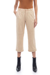 Suede Cropped Pant