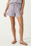 Contrast Stitch Pull-on Shorts