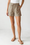 Contrast Stitch Pull-on Shorts