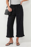 Ruffle Detail Capri Pant