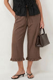 Ruffle Detail Capri Pant