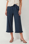 Ruffle Detail Capri Pant