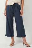 Ruffle Detail Capri Pant