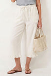 Ruffle Detail Capri Pant