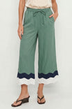 Wavy Colorblock Wide Leg Pants