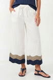Wavy Colorblock Wide Leg Pants