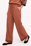 Applique Trim Relaxed Pants