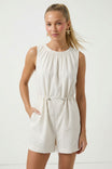 Sleeveless Waist Stopper Romper