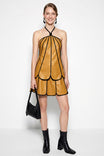Vegan Leather Shell Panel Skort