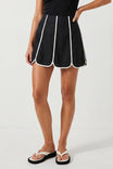 Shell Panel Linen Skort