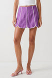 Shell Panel Linen Skort