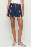 Shell Panel Linen Skort