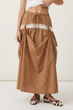 Adjustable Tie Panel Mxi Skirt